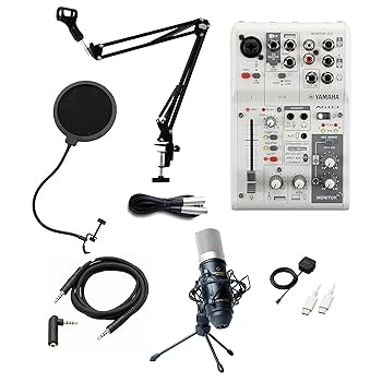 YAMAHA AG03 MK2 高音質配信セット アームスタンド ポップガード付 楽天市場】YAMAHA AG03MK2 iPhone配信セット アームスタンド